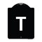 Signmission Sign with Letter T Heavy-Gauge Aluminum Architectural Sign, 24" x 18", BW-1824-22926 A-DES-BW-1824-22926 - alternate 1